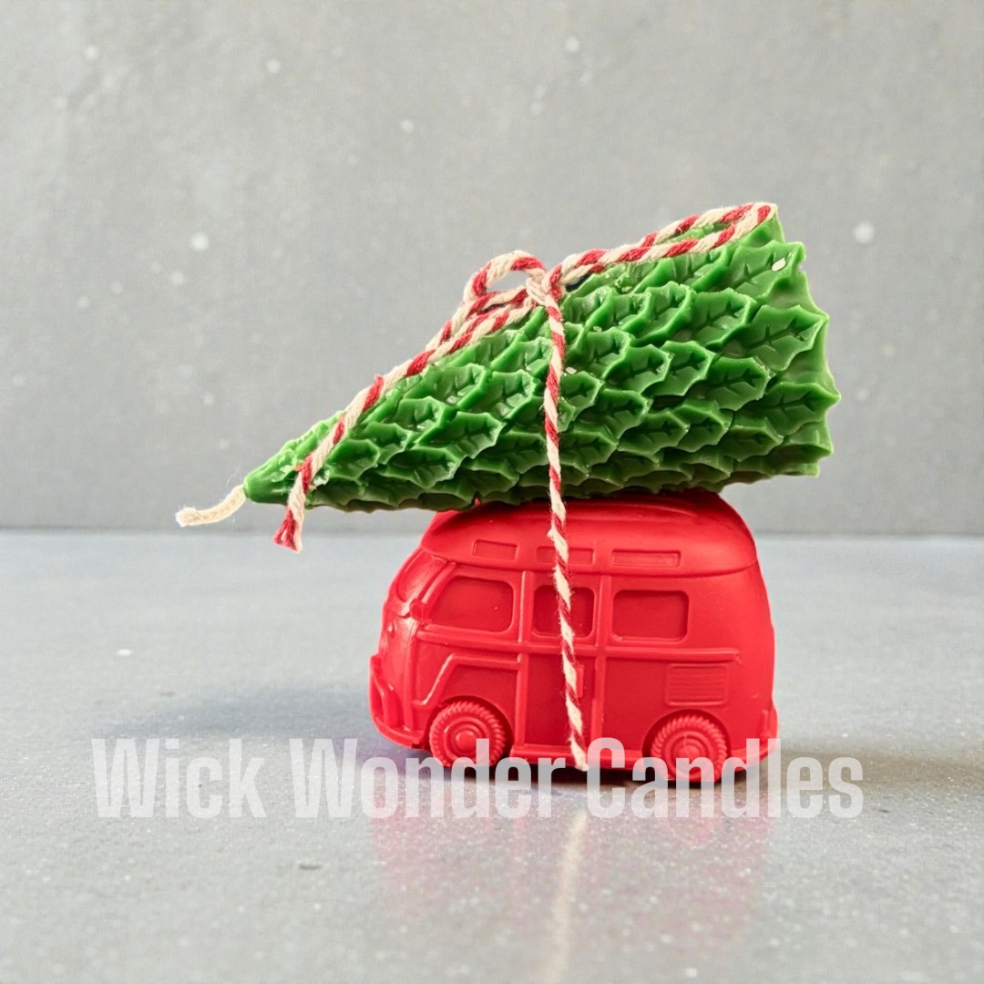 Christmas Van Candle